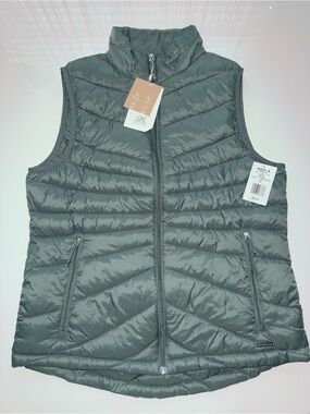 Kohl's Women's Quilted Packable Puffer Vest - Sage